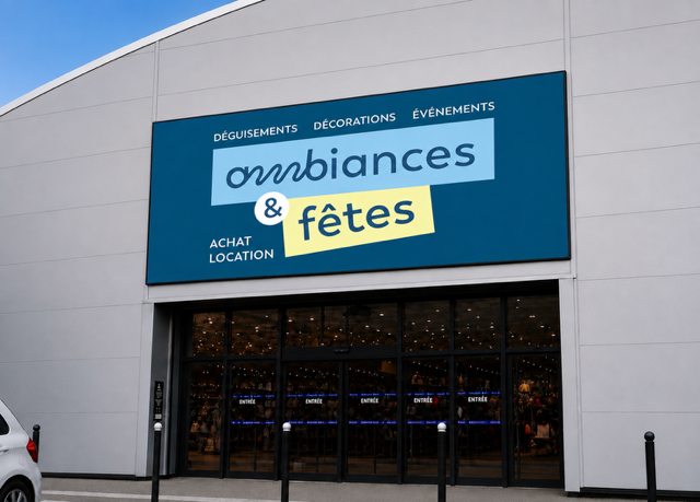 Enseigne Ambiances & Fêtes à Plan de Campagne : déguisements, décorations, événements, achat et location